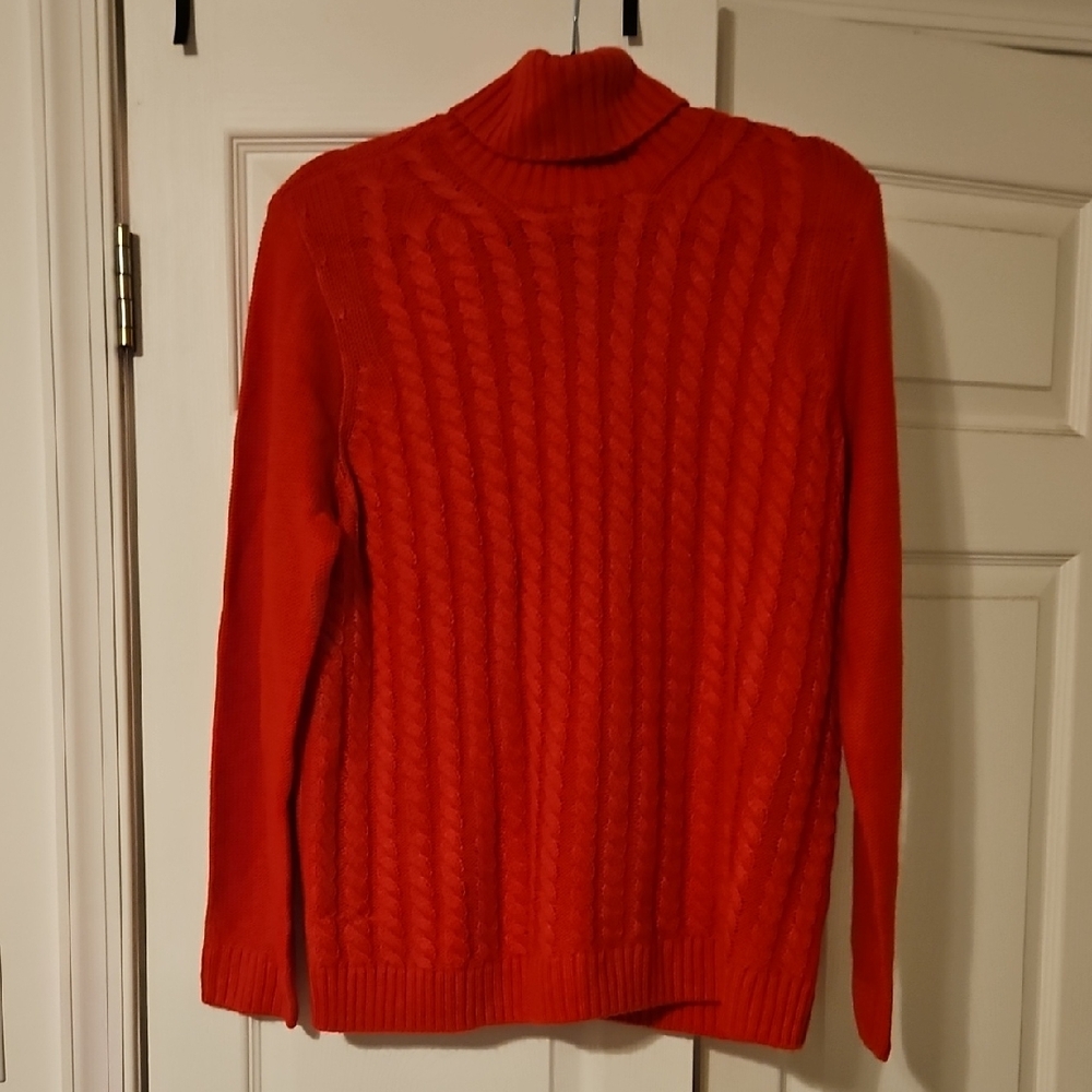Croft & Barrow Vibrant Red Turtleneck Sweater